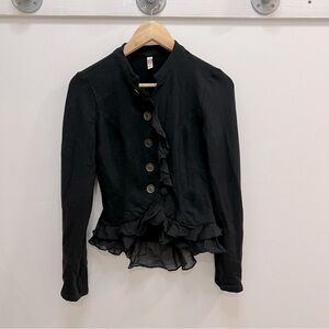 Vintage 90’s ruffled black jacket